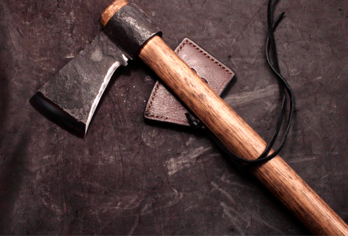 ANCIENNE HACHE MERLIN FER FORGÉ, old wrought iron axe - EUR 17,00