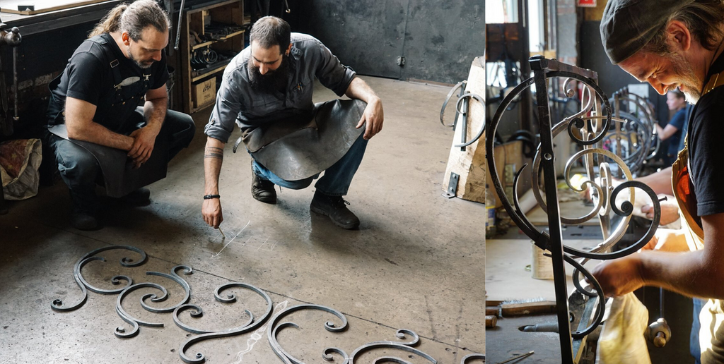 Forging spirals and assemble forged parts